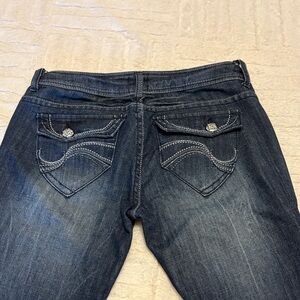 NWOT bebe Dark Wash Low Rise Skinny Jeans